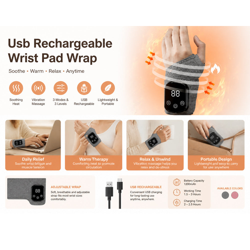 Usb Rechargeable Wrist Pad Wrap