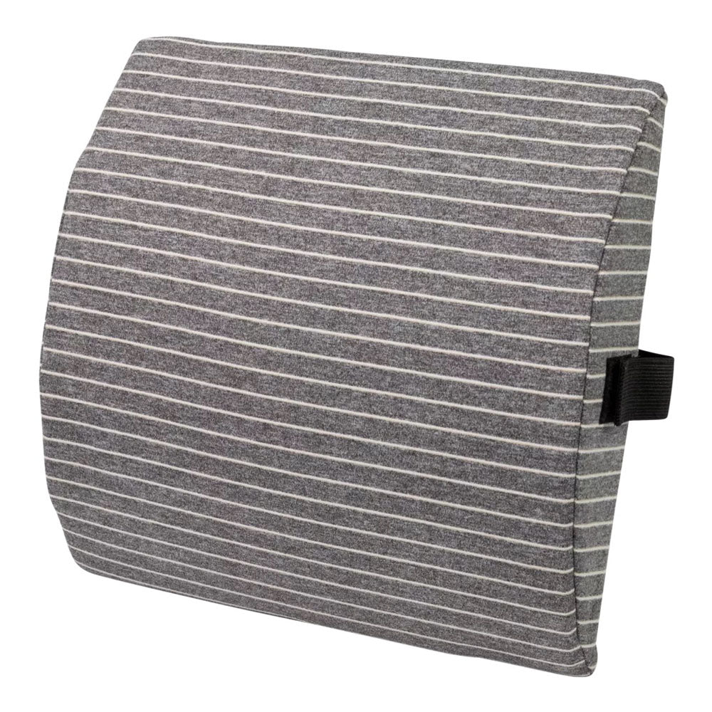 Ergonomic Lumbar Support Pillow for Car Office, Lower Back Pain Relief Cushion with Adjustable Velcro Strap, Removable Washable Cover, 30×28×6.5cm