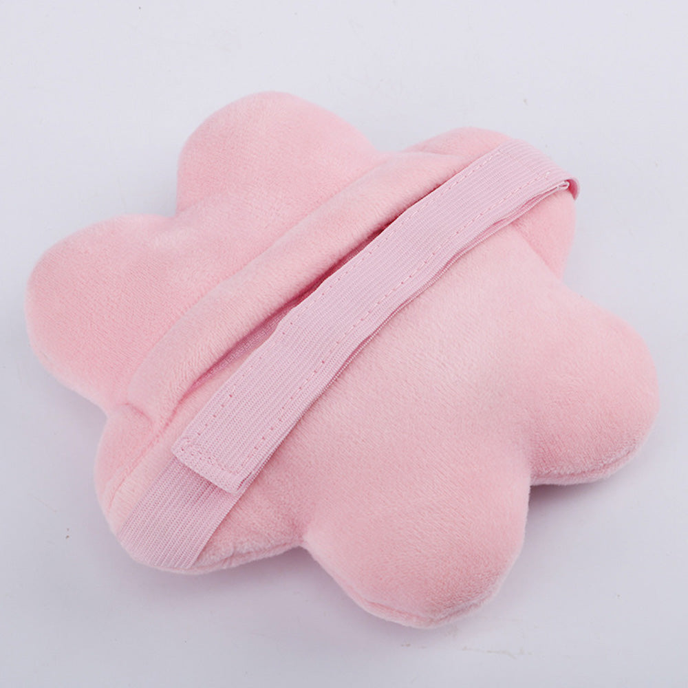 Flower Shaped Vibrating Arm Massager, Portable Relaxation Cushion with Elastic Strap, Battery Operated (2 AA Batteries Not Included)