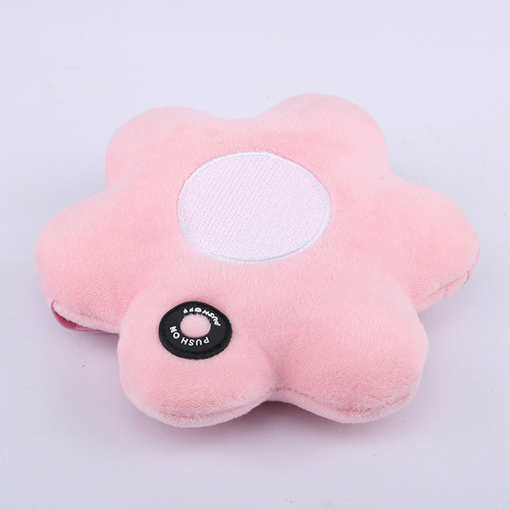 Flower Shaped Vibrating Arm Massager, Portable Relaxation Cushion with Elastic Strap, Battery Operated (2 AA Batteries Not Included)