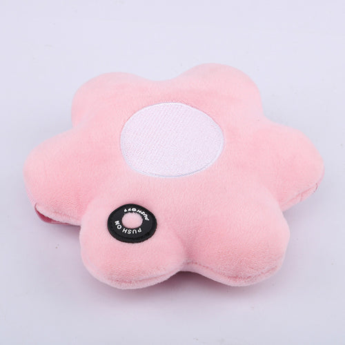 Flower Shaped Vibrating Arm Massager, Portable Relaxation Cushion with Elastic Strap, Battery Operated (2 AA Batteries Not Included)
