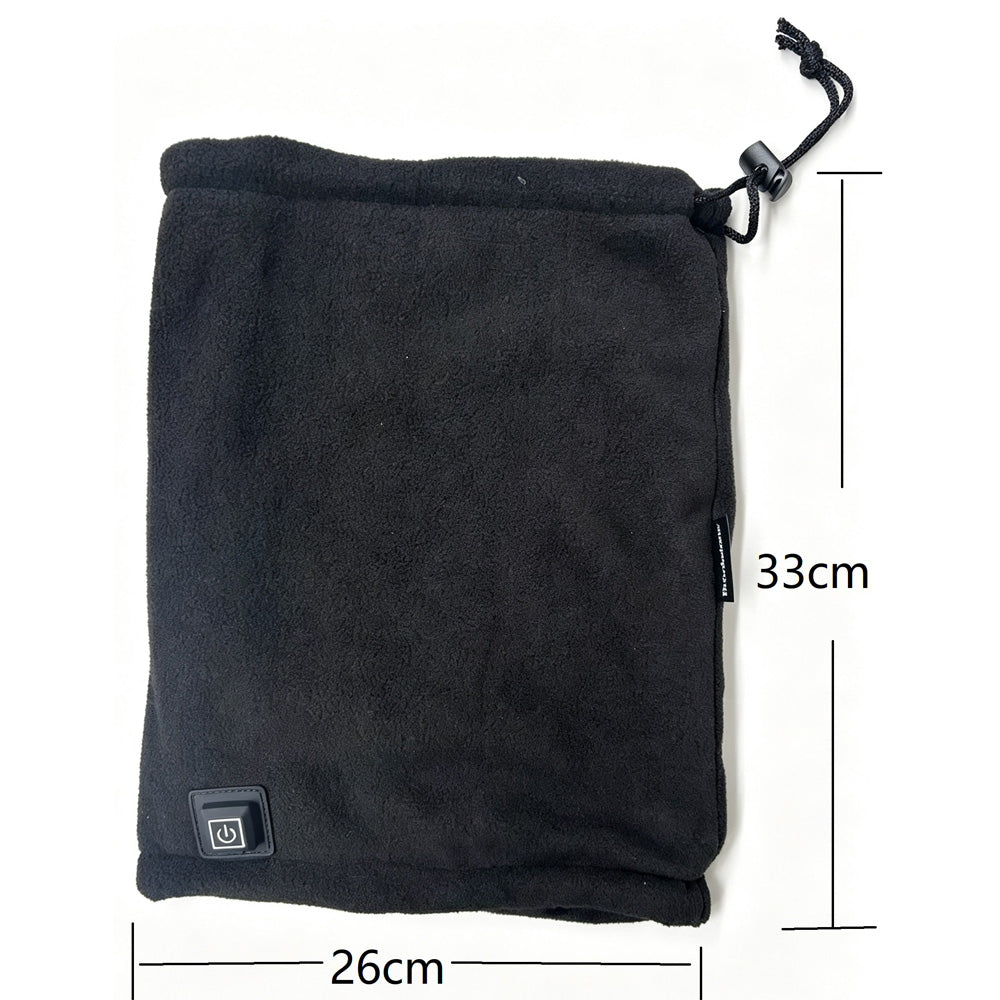 Heated Neck Warmer Gaiter, Rechargeable Double Fleece Windproof Heating Neck Face Cover